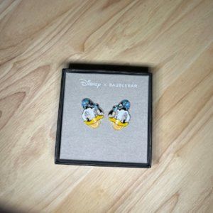 Disney x Baublebar Donald Duck Blue Crystal Enamel Stud Earrings
